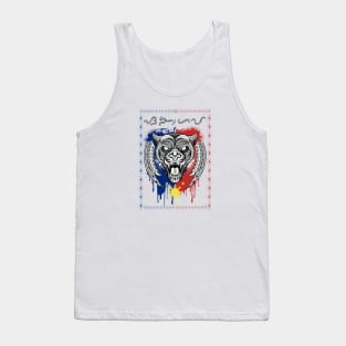 Tribal line Art Tiger / Baybayin word Sanghaya (Dignity) Tank Top